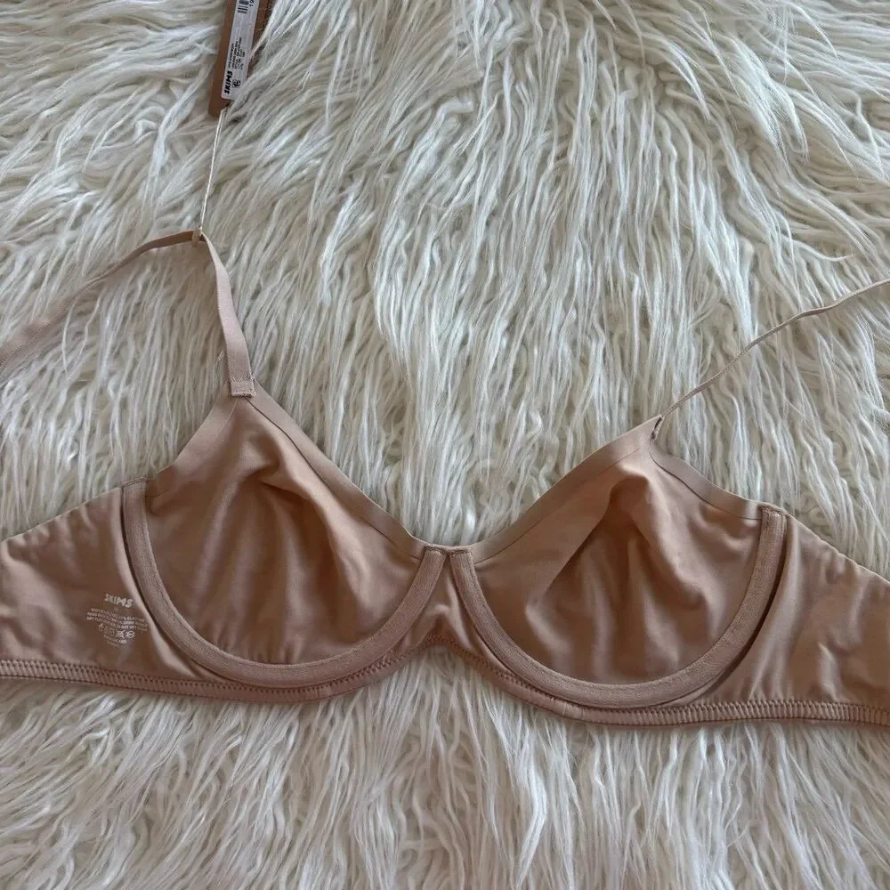 Skims Fits Everybody Unlined Demi Bra Clay Size 36B - Picture 6 of 7